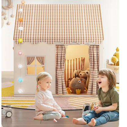 Child Small House Folding Playtent Kid Toy Tent Princess Girl Castle Play House Baby Tent Not Include Light Ball Chrismas Gift