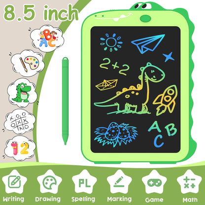 8.5-Inch LCD Writing Tablet for Kids,Colorful Drawing Pad Doodle Board,Etch a Sketch Drawing Tablet for Kids,Toddler Toys Gifts for Age 1 2 3 4 5 6 Year Old Boys Girls,Toddler Kids Learning Toys