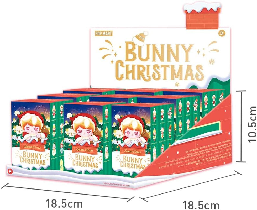 Bunny Christmas Series 9PC Action Figure Blind Box Toy Box Bulk Popular Collectible Random Art Toy Hot Toys Cute Figure Creative Gift, for Christmas Birthday Party Holiday