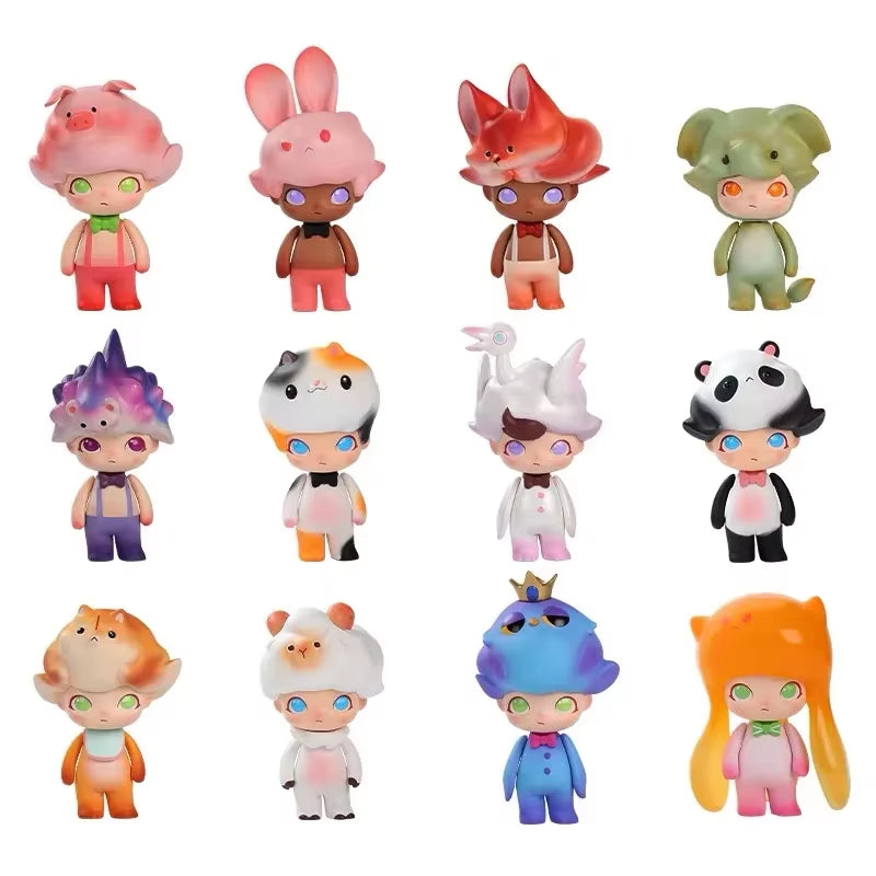 USER-X Dimoo Lost Animals Series Blind Box Collectible Action Kawaii Anime Toy Figures Birthday Gift Constellation