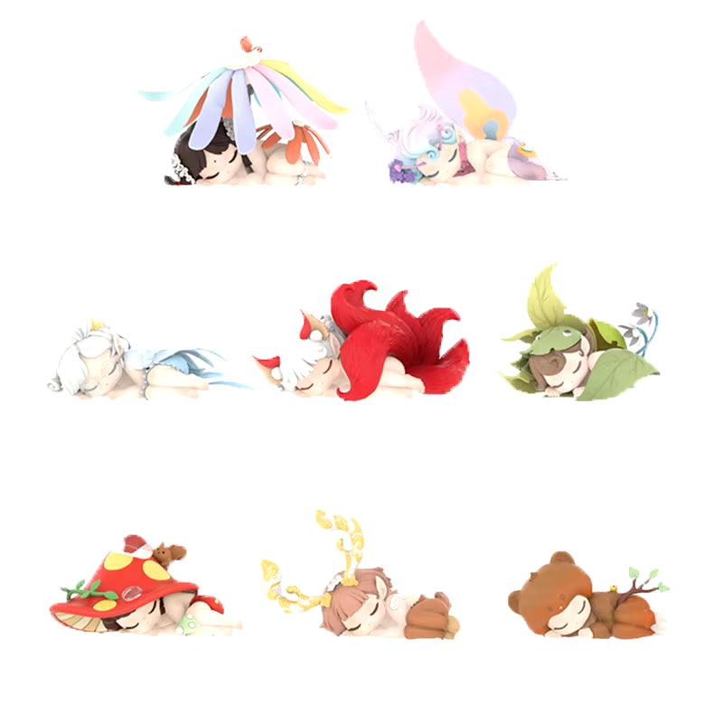 Cute Anime Figure Gift Surprise Box Original Sleep Forest Wizard Series Blind Box Toys Model Random Style