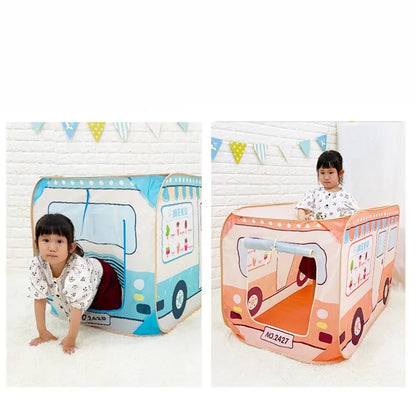 Korean Portable Foldable Play Tent Travel Folding Tent Children Boy Playhouse Kids Gifts Outdoor Toy Tenats Castle 2022New Gifts