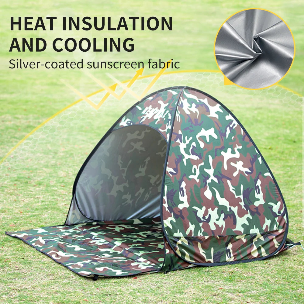 Lightweight Beach Waterproof Family Tent Outdoor Camping Picnic Kids Tents Ventilate Pop up Open Portable for Baby Sun Shade