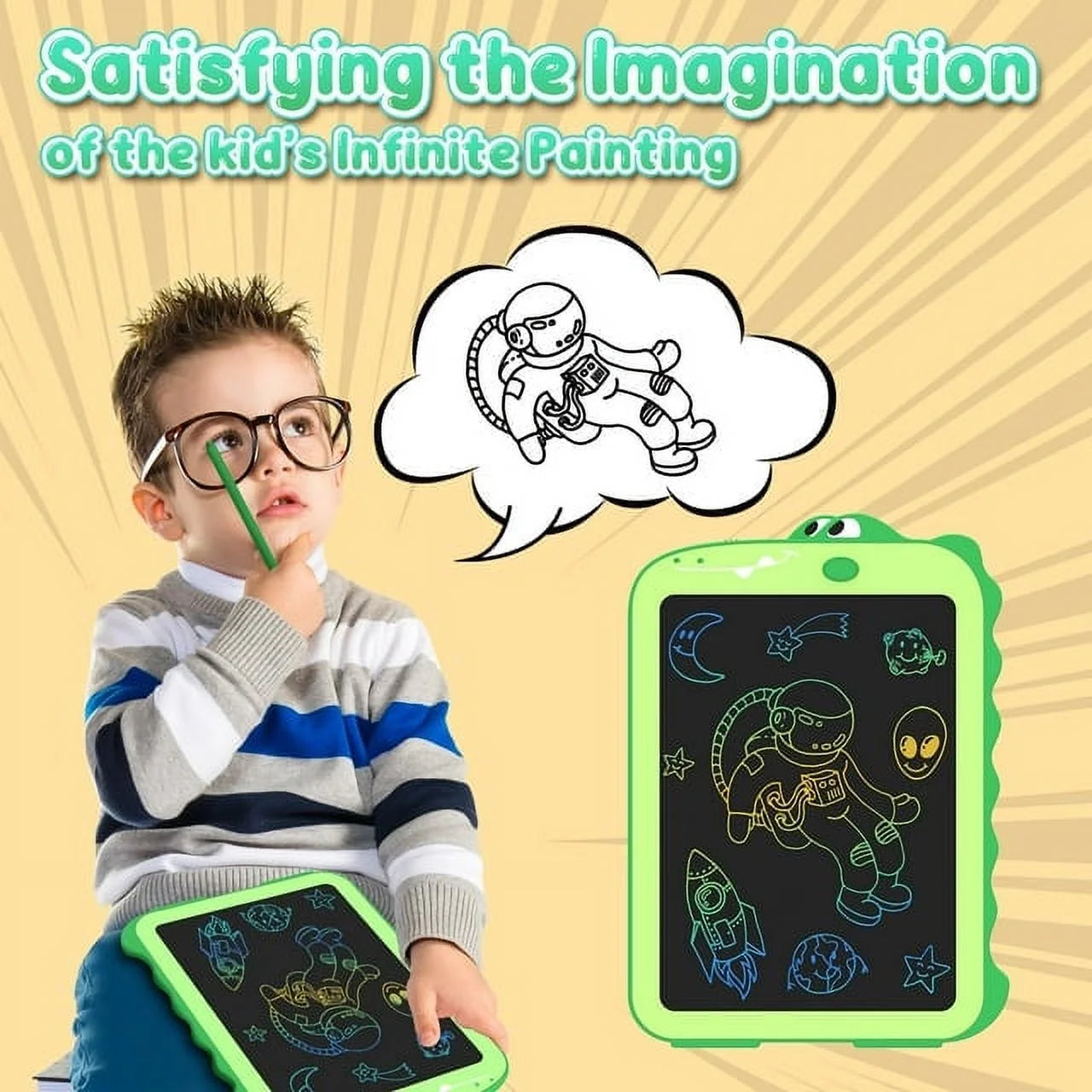 8.5-Inch LCD Writing Tablet for Kids,Colorful Drawing Pad Doodle Board,Etch a Sketch Drawing Tablet for Kids,Toddler Toys Gifts for Age 1 2 3 4 5 6 Year Old Boys Girls,Toddler Kids Learning Toys